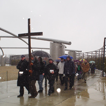 Crossing Millennium Park