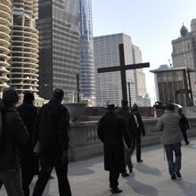 Walking on Wacker Drive