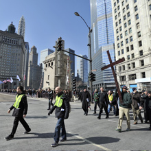 Crossing Michigan Avenue