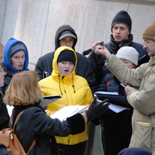 Choir at the Way of the Cross