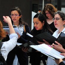The Way of the Cross choir, Chicago Downtown